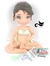 Molde de Silicone - Boneca Grávida 20cm + Olhos Resinados 527P na internet