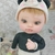Molde de Silicone- Rosto Bebê Chuquinha Boneca Doll Baby 4cm + Olhos Adesivos Resinados ref. 527 tam. PP - Biscuit da Lu