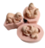 Molde de Silicone - Kit com 03 Bebês Chineses 5cm Pé na Boca Bruços