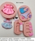 Molde de Silicone - Kit com 04 acessórios | Vestido Babador Mamadeira Chupetas (BLK4ACESS) Biscuit - comprar online