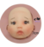 Molde de Silicone - Rosto Bebê Reborn 02 7cm - comprar online