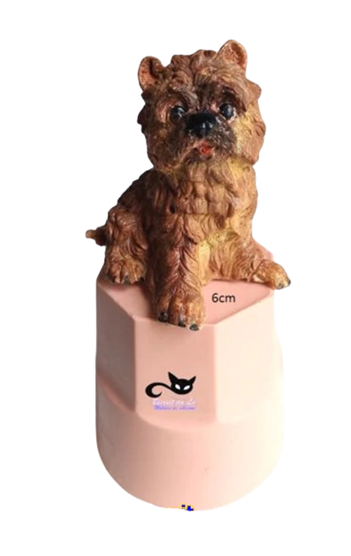 Molde de Silicone - Cachorro Inteiro Peludo 6x7cm (BLS2028)