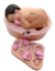 Molde de Silicone - Kit Bebêzão 10cm + 04 Chupetas de 1cm a 2,5cm