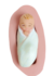 Molde de Silicone - Bebê Enrolado na Manta 10 x 4 cm