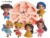 Molde de Silicone - Aplique Mini Bonecas Doll Laços Fábrica das Maravilhas MJ