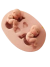 Molde de Silicone - Kit 02 Bebês Útero Recém nascido - 4cm cada - Biscuit - comprar online