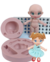Molde de Silicone - Kit Boneca Kell 10cm + Olhos Resinados 382P
