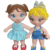 Molde de Silicone - Kit Boneca Kell 10cm + Olhos Resinados 380A-P + Laços - Biscuit da Lu