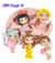Molde de Silicone - Kit Aplique Bonecas Doll Mini Legs 5 + Olhos Resinados