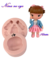 Imagem do Molde de Silicone - Kit Boneca Doll Nina No Eye Biscuit Topo Bolo