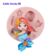 Molde de Silicone - Aplique Laço Boneca Little Sereia Sereinha Mini Doll - Biscuit da Lu