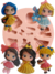 Imagem do Molde de Silicone - Aplique Mini Bonecas Doll Laços Fábrica das Maravilhas MJ