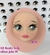 Molde de Silicone - Kit Rosto Jully 4cm + Olhos Resinados Jolie 2231M na internet