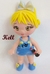 Molde de Silicone - Kit Boneca Kell 10cm + Olhos Resinados 380A-P na internet