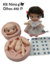 Molde de Silicone - Kit Boneca Nina 10cm + Olhos Resinados 410P