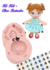 Molde de Silicone - Kit Boneca Kell 10cm + Olhos Resinados 382P