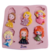 Molde de Silicone - Kit com 06 Micro Princesas 2cm