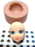 Molde de Silicone - Kit Rosto Doll 15 de 5cm + Olhos Resinados 527P