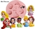 Molde de Silicone - Kit Aplique Boneca Mini Princess Diversas