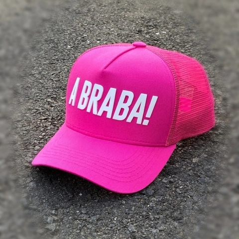 BONÉ ABA CURVA TRUCKER - A BRABA! - Rosa Pink