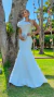 Vestido Longo Branco Jade Sereia Um Ombro Só Com Babado - comprar online