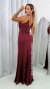 Vestido Longo Marsala Alças De Brilho Com Fenda E Detalhe Na Cintura Vivi na internet