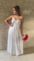 Vestido Noiva Civil Longo Multiformas Várias Amarrações Branco Noiva Noivado Pré Wedding Chá Revelação Chá De Bebê Batizado - comprar online
