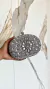 Clutch Pedraria Oval Bolsa De Festa Prata