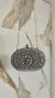 Clutch Pedraria Oval Bolsa De Festa Prata - ♡ Atelie Danieli Jeniffer |  Vestidos de Festa