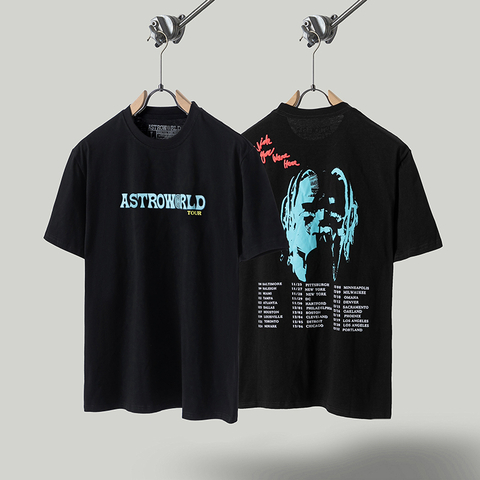Travis Scott Astroworld Tour Tee Black T shirt