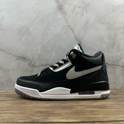 Jordan 3 Retro Tinker Black Cement Gold