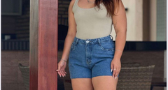 Short plus size básico