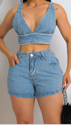 Conjunto Strass Jeans - comprar online