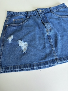 Saia plus Destroyed e barra - comprar online