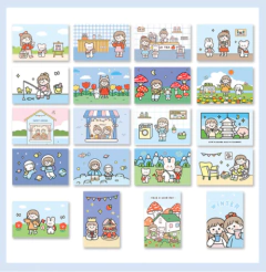 Pacote com 40 adesivos grandes - menininha - comprar online