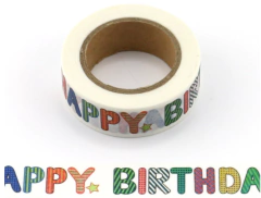 Washi tape - Happy Birthday
