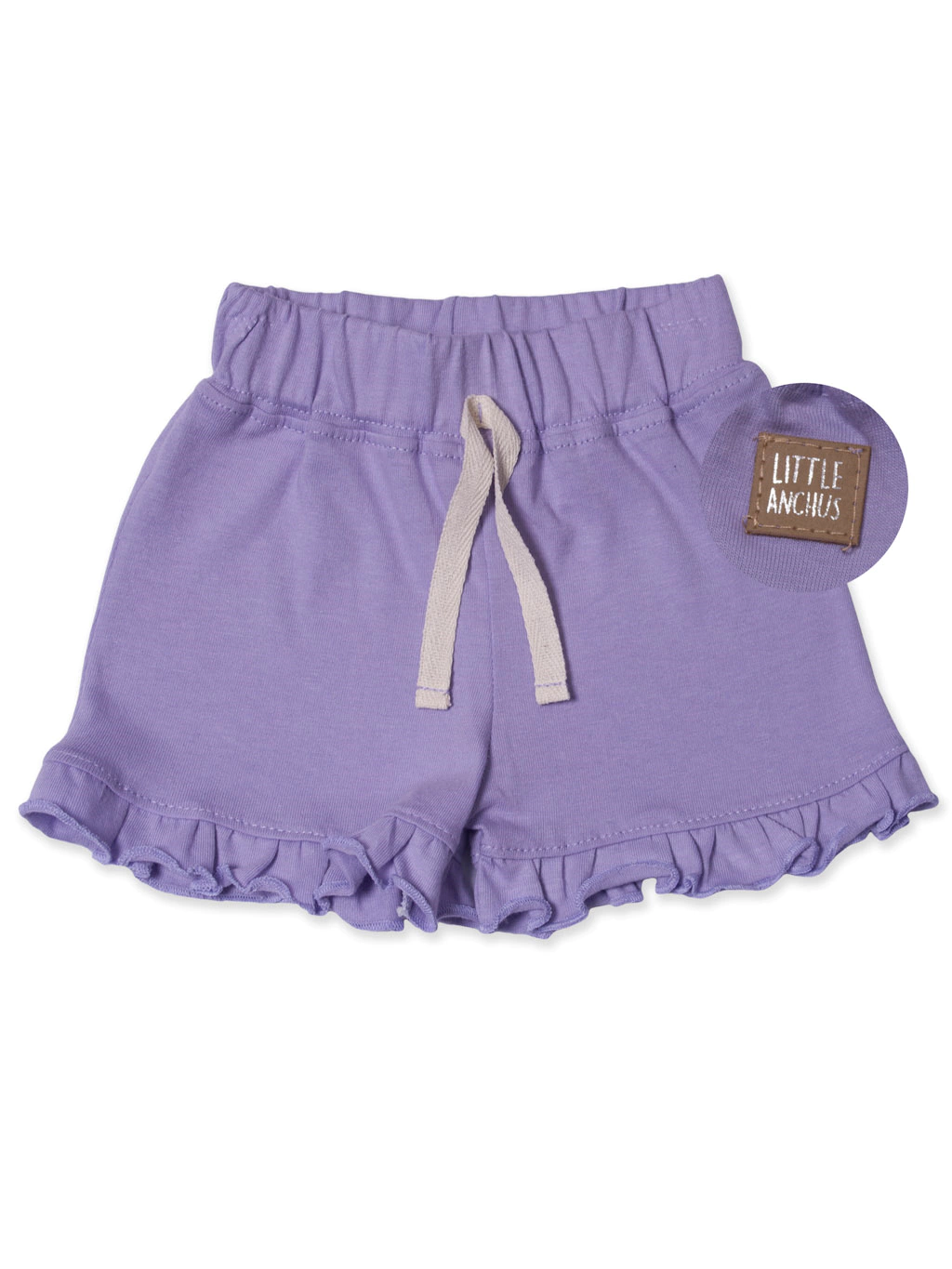 Short Beba Con Volados Marca Anchus T 3 A 9 Meses
