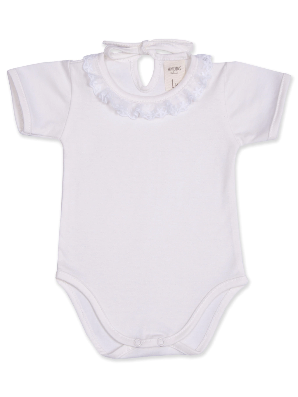 Body Beba Puntilla En El Cuello Marca Anchus T 1 A 12 Meses
