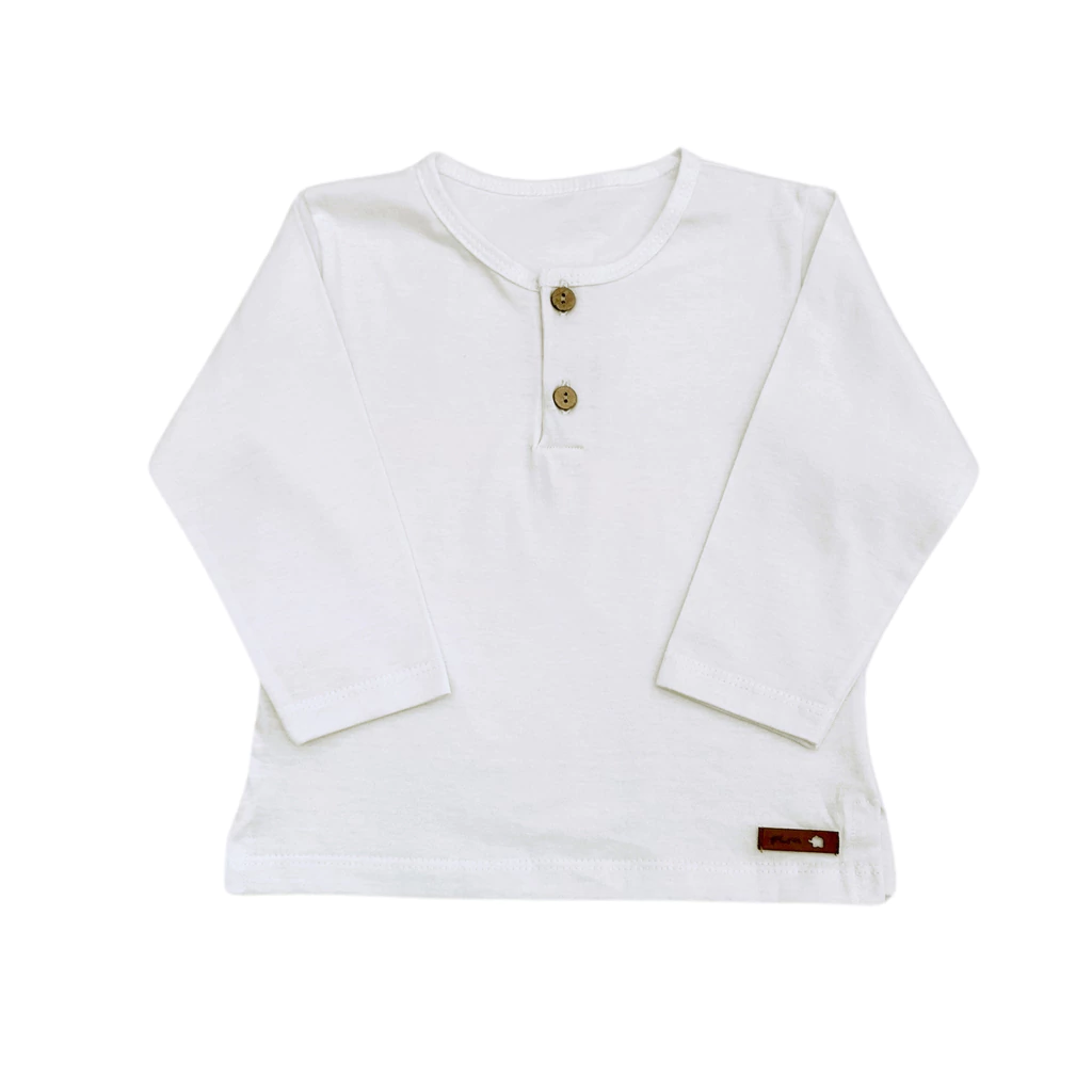 Remera Bebe Varon Lisa Con Botones Pilim T 12 A 36 Meses