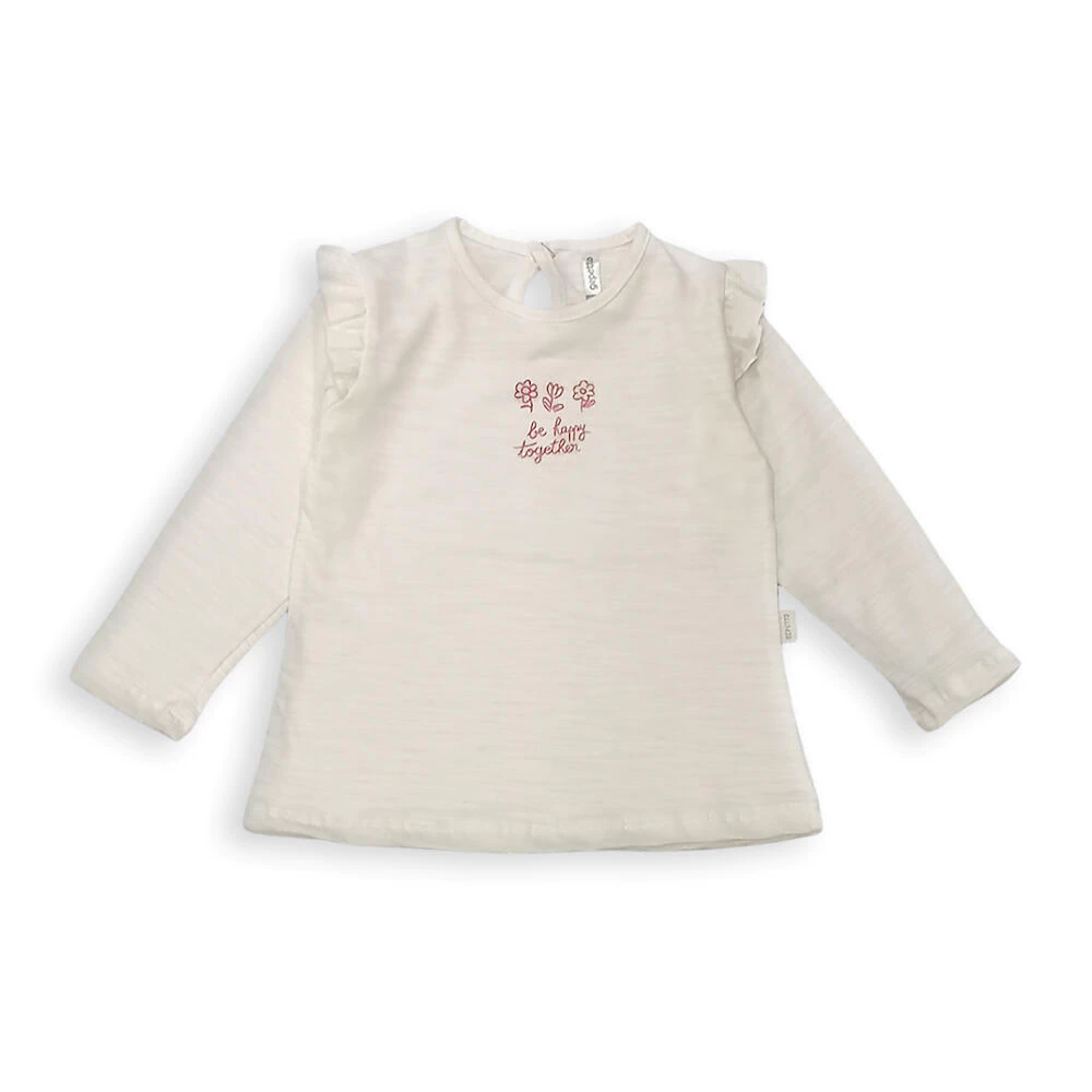 Remera Beba Nena Flame Con Volados Gepetto T 12 A 48 Meses