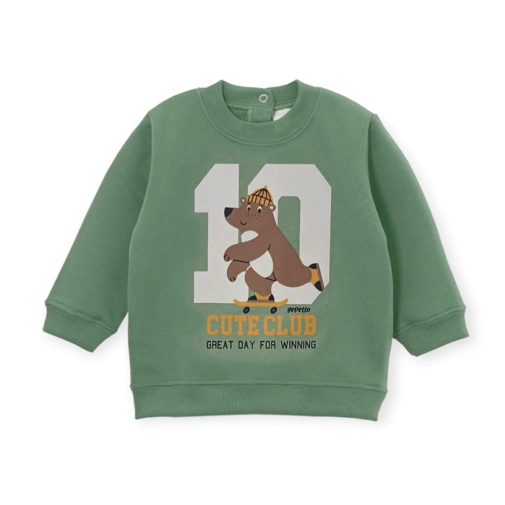 Buzo Bebe Varon Frisa Estampada Dinos Gepetto T 12 A 48 M