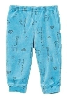 Pantalón Plush estampado Jirafas C/Bolsillos marca Naranjo