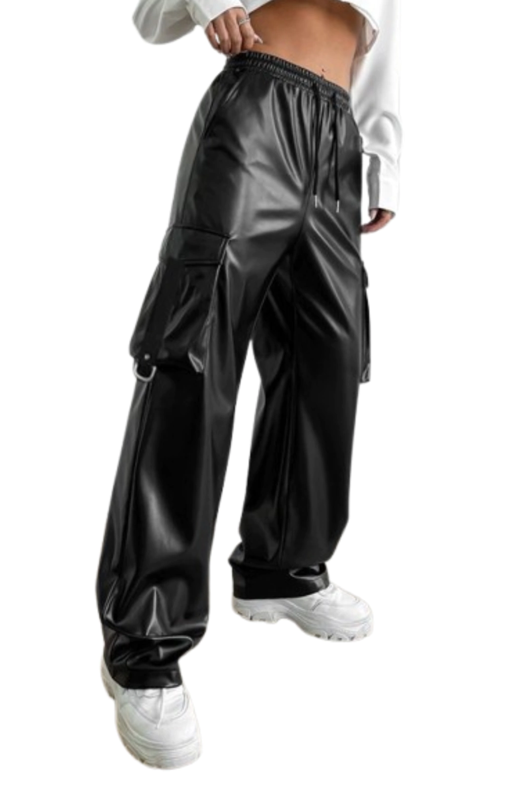 Pantalon Cargo De Ecocuero Nena T 10 Al 18