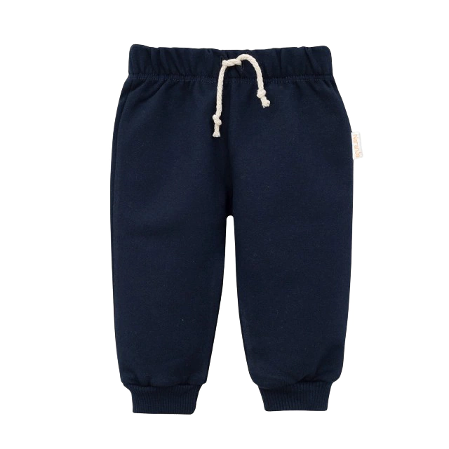 Pantalón Bebe Nene Frisa Con Puño Liso Naranjo 9 A 36 Meses