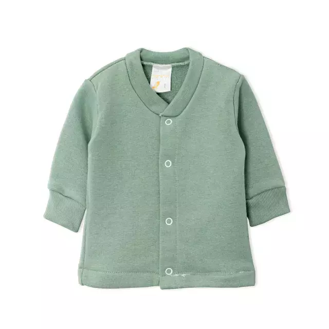 Saquito Bebé Liso De Frisa Soft Naranjo T 6 A 12 Meses