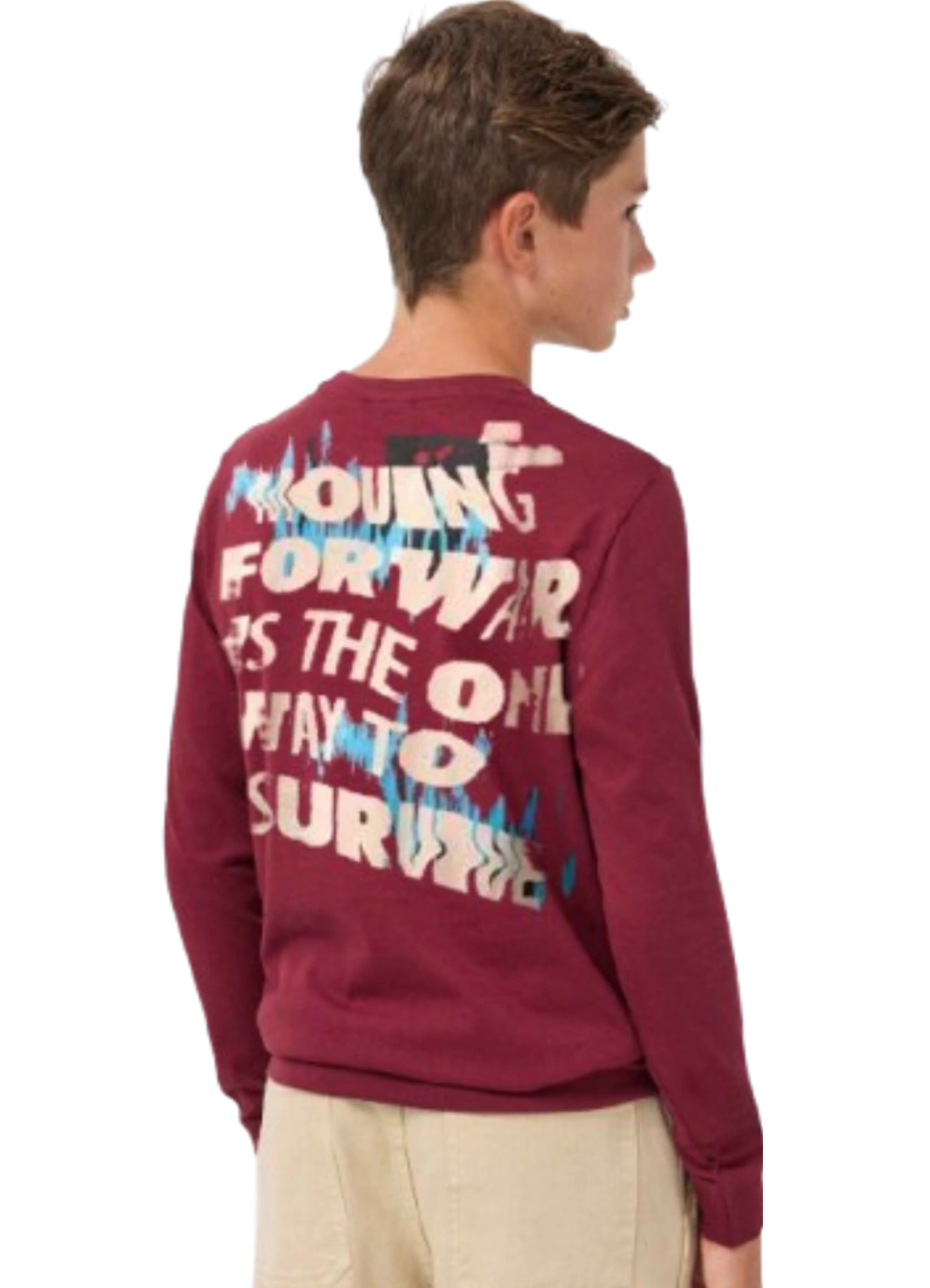 Remera Varon Niño Algodon Estampada Survive T 6 Al 16
