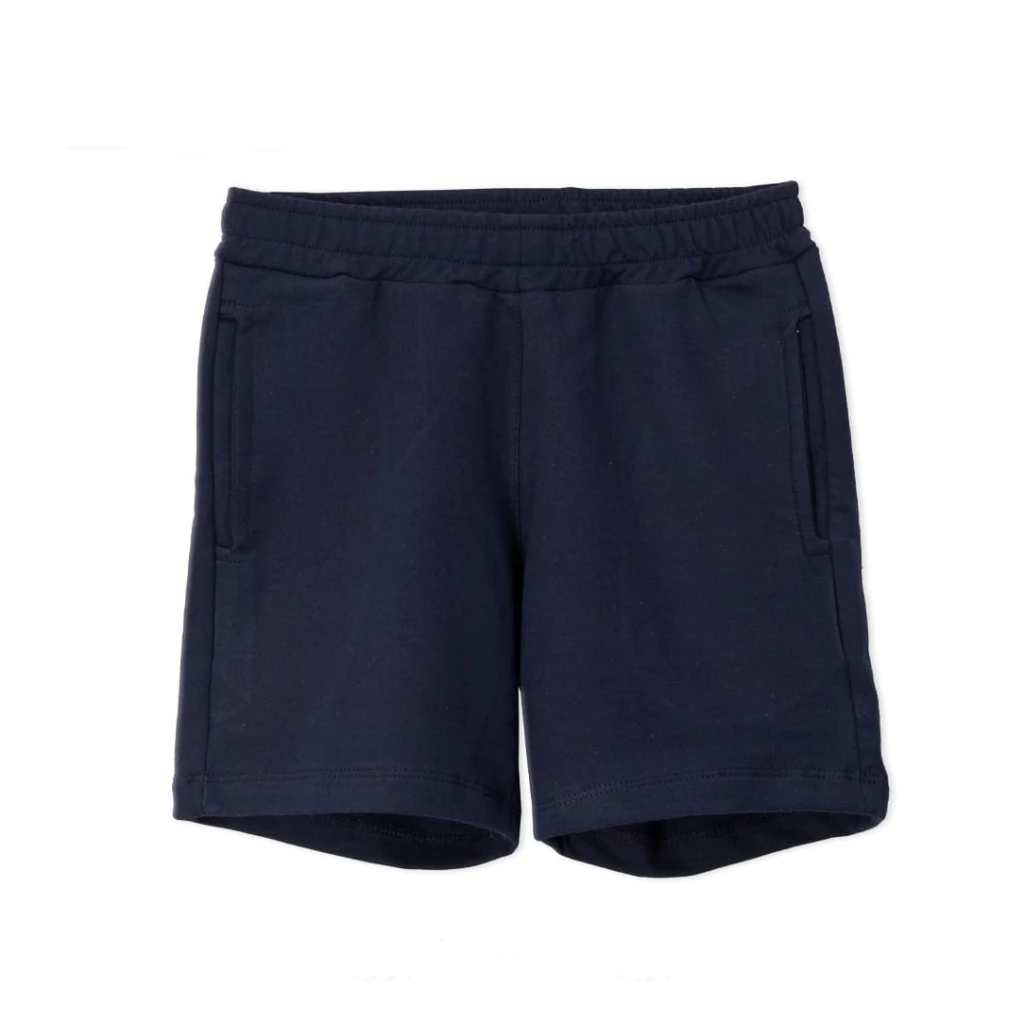 Short Liso Colegial Azul 100% Algodón T 6 Al 16