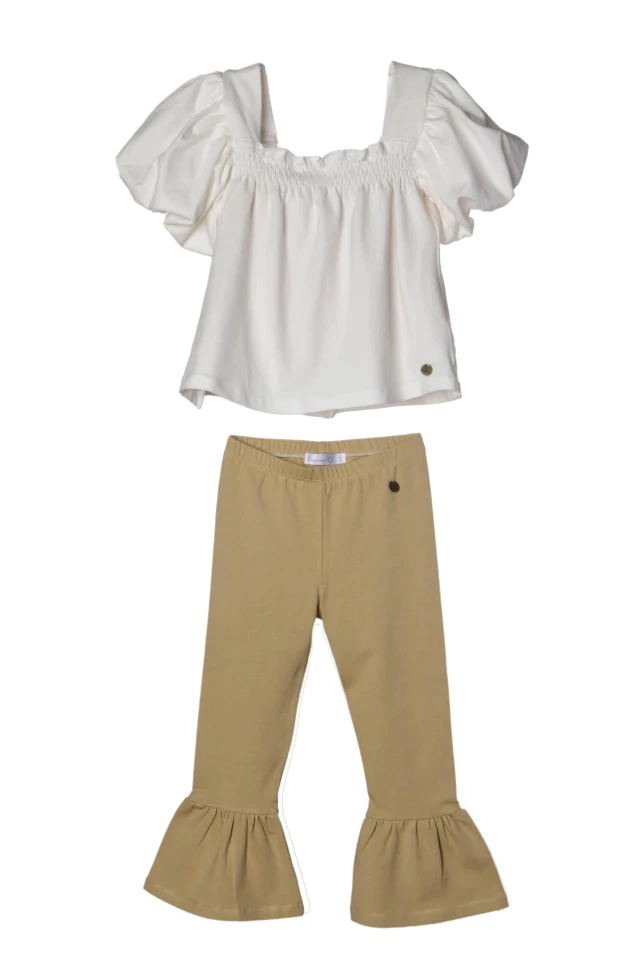 Conjunto Roma Camisola Manga Globo Calza Oxford T 12 A 48 M
