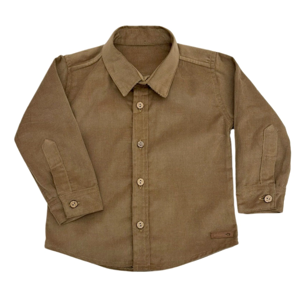 Camisa Bebe Varon De Corderoy Pilim T 12 A 24 Meses