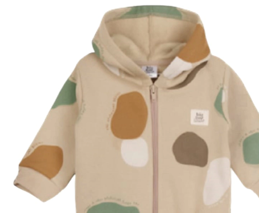 Campera Bebe Varon Con Capucha De Frisa T 12 A 24 Meses